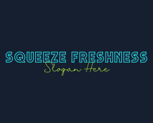 Neon Light Wordmark logo design