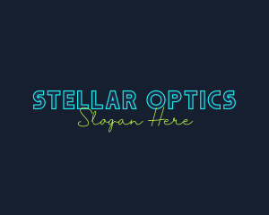 Neon Light Wordmark logo design