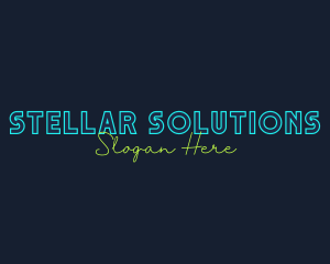 Neon Light Wordmark logo design