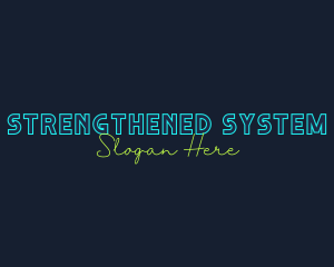 Neon Light Wordmark logo design