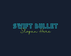 Neon Light Wordmark logo design