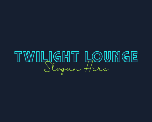 Neon Light Wordmark logo design