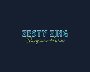 Neon Light Wordmark logo design