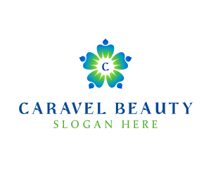 Wellness Flower Petals logo design