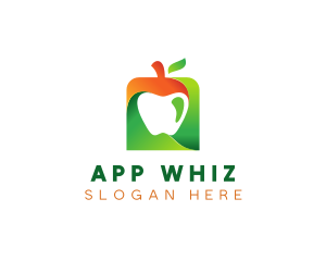 Gradient Apple App logo design