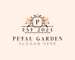 Stylish Floral Wedding logo design