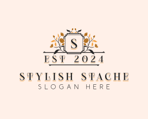 Stylish Floral Wedding logo design