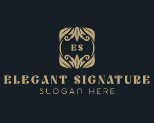 Classic Floral Ornament  logo design