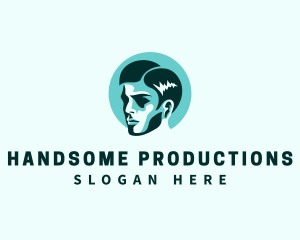 Handsome Man Face logo