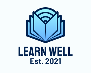 Online Learning Book logo design