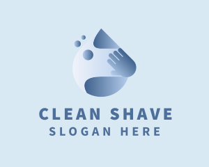 Droplet Hand Cleaning logo design