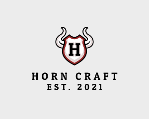 Viking Crest Horn logo design