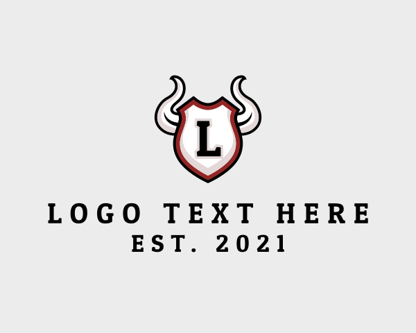 Bull Horn logo example 4