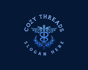 Hospital Caduceus Nursing Logo