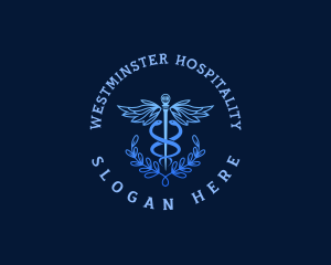 Hospital Caduceus Nursing logo design