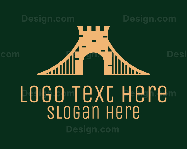 Golden Brick Bridge Logo