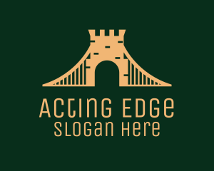 Golden Brick Bridge logo design