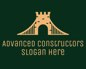 Golden Brick Bridge logo design