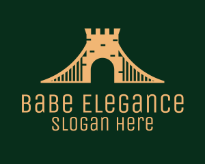 Golden Brick Bridge logo design