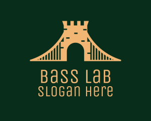 Golden Brick Bridge logo design