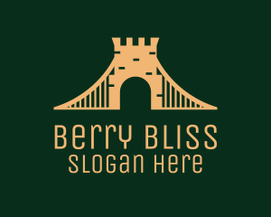 Golden Brick Bridge logo design