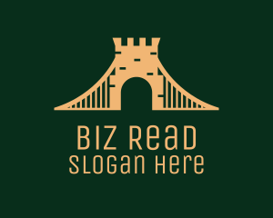 Golden Brick Bridge logo design