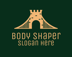 Golden Brick Bridge logo design