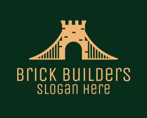 Golden Brick Bridge logo design