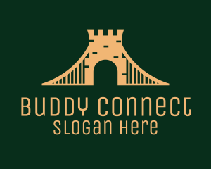 Golden Brick Bridge logo design