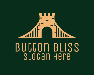 Golden Brick Bridge logo design