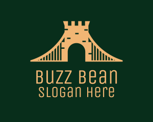 Golden Brick Bridge logo design