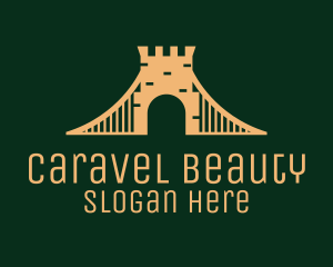 Golden Brick Bridge logo design