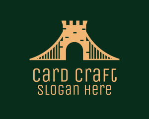 Golden Brick Bridge logo design