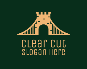 Golden Brick Bridge logo design