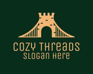 Golden Brick Bridge logo design