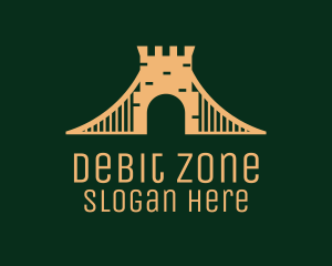 Golden Brick Bridge logo design