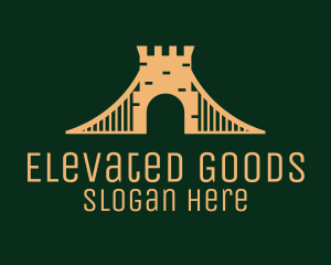 Golden Brick Bridge logo design