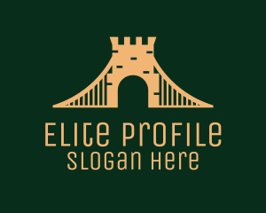 Golden Brick Bridge logo design