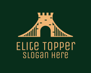 Golden Brick Bridge logo design