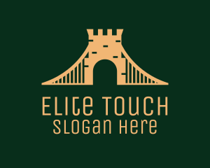 Golden Brick Bridge logo design