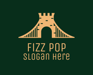 Golden Brick Bridge logo design