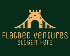 Golden Brick Bridge logo design