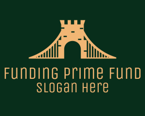 Golden Brick Bridge logo design