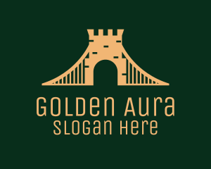 Golden Brick Bridge logo design