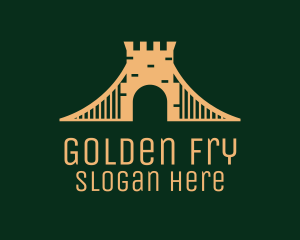 Golden Brick Bridge logo design