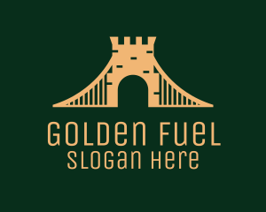 Golden Brick Bridge logo design