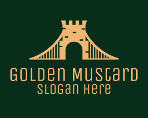 Golden Brick Bridge logo design