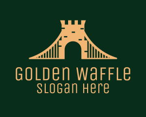 Golden Brick Bridge logo design