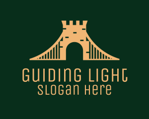 Golden Brick Bridge logo design