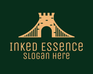 Golden Brick Bridge logo design